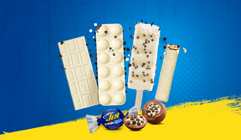Let yourself be tempted by the latest innovations of Jet Cookies and Cream
