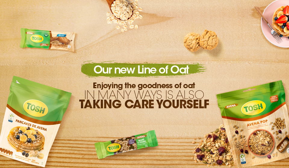 Enjoy the new line of oat from our TOSH brand