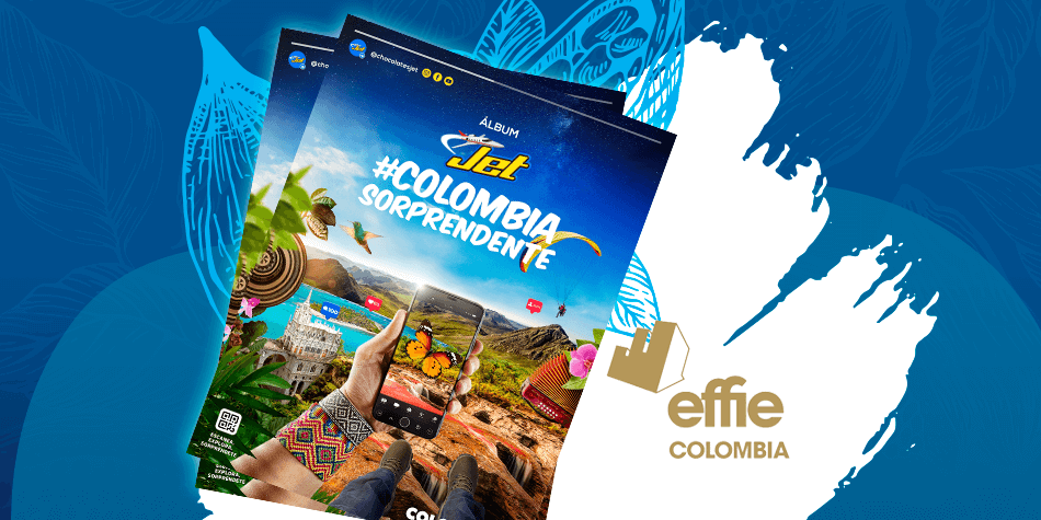 ¡Nuestro álbum Jet Colombia Sorprendente ganador del premio Effie Oro 2022 en la Categoría Extensión de Línea!