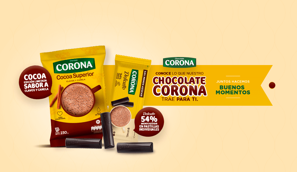 Conoce lo que nuestro Chocolate Corona trae para ti