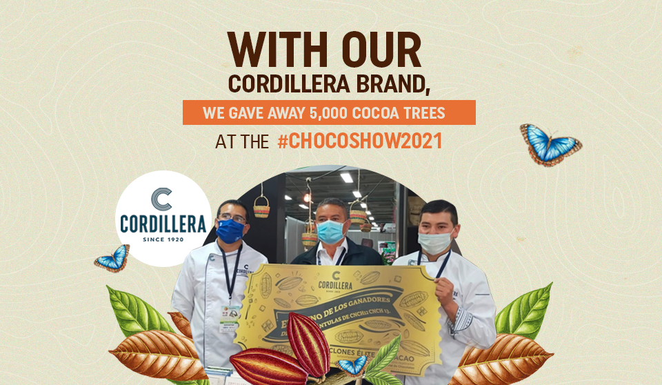 With our Cordillera brand, we delivered 5,000 cocoa trees at the #Chocoshow2021