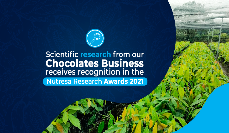Nutresa 2021 Research Award Recognition.