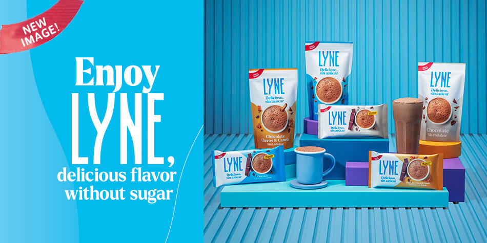 Enjoy Lyne, delicious flavor without sugar