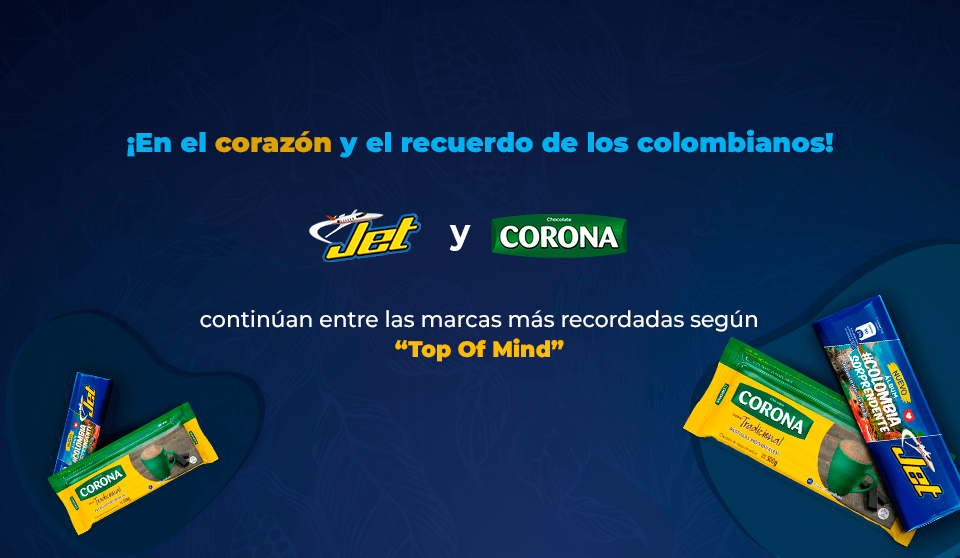 ¡Nuestras marcas, entre las más recordadas por los colombianos!