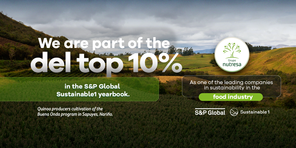 We are part of the top 10% in the S&P Global Sustainable1 yearbook